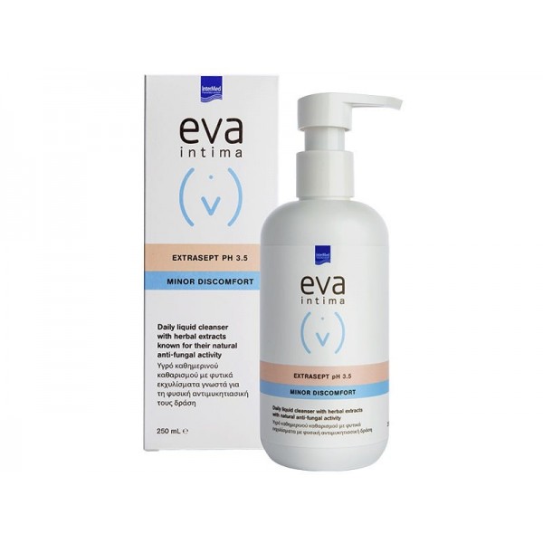 Intermed Eva Intima Extrasept Υγρό Καθημερινού Καθαρισμού Ευαίσθητης Περιοχής με Φυσική Αντιμυκητιασική Προστασία, 250ml Intermed Eva Intima Extrasept Υγρό Καθημερινού Καθαρισμού Ευαίσθητης Περιοχής με Φυσική Αντιμυκητιασική Προστασία, 250ml